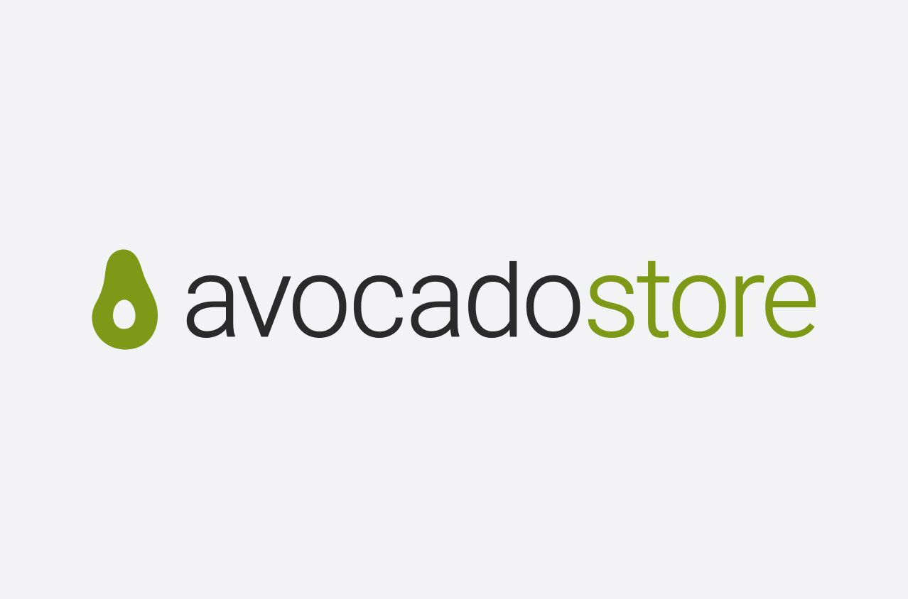 avocadostore Logo mit Hintergrund